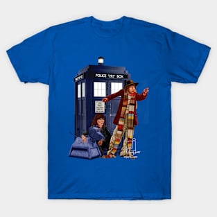 4th Doctor, Sarah Jane, K-9 and the TARDIS T-Shirt